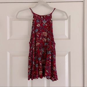 american eagle peplum tank top
